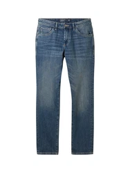 TOM TAILOR 5-Pocket Jeans Rot/Weiß
