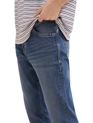 TOM TAILOR 5-Pocket Jeans Rot/Weiß