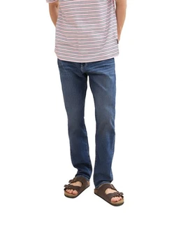 TOM TAILOR 5-Pocket Jeans Rot/Weiß
