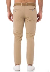 Redbridge Chinohose mit Gürtel  Khaki/Beige/Braun