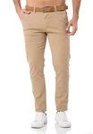 Redbridge Chinohose mit Gürtel  Khaki/Beige/Braun