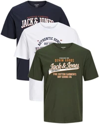 Jack & Jones Print-Shirt (Spar Set, 3er-Pack) 