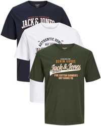 Jack & Jones Print-Shirt (Spar Set, 3er-Pack) 