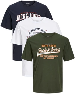 Jack & Jones Print-Shirt (Spar Set, 3er-Pack) 