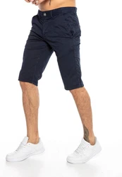 RedBridge Herren Chino Shorts Dunkelblau/Hellblau