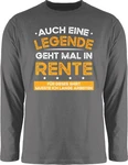 Shirtracer Rundhalsshirt Auch eine Legende geht mal in Rente Rentner Grau/Gelb/Braun/Dunkelgrau/Orange/Beige/Hellgrau
