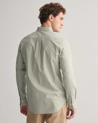 Gant Langarmhemd Khaki/Dunkelgrün/Grün