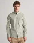 Gant Langarmhemd Khaki/Dunkelgrün/Grün