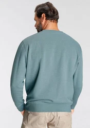 Man's World Sweatshirt Basic-Stil Rundhalsausschnitt unifarben