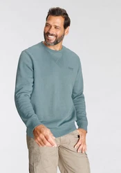 Man's World Sweatshirt Basic-Stil Rundhalsausschnitt unifarben