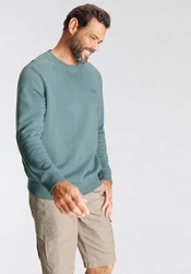 Man's World Sweatshirt Basic-Stil Rundhalsausschnitt unifarben