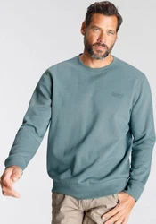 Man's World Sweatshirt Basic-Stil Rundhalsausschnitt unifarben