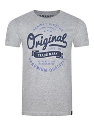 T-Shirt Herren Printshirt DFNuri Regular Fit (1-tlg) Kurzarm Tee Shirt mit Rundhalsausschnitt aus 100% Baumwolle