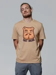 wat? Apparel T-Shirt Toast Malone Beige/Braun