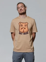 wat? Apparel T-Shirt Toast Malone Beige/Braun