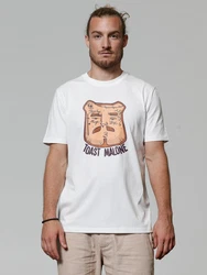 wat? Apparel T-Shirt Toast Malone Braun/Weiß/Beige/Creme