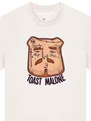 wat? Apparel T-Shirt Toast Malone Braun/Weiß/Beige/Creme