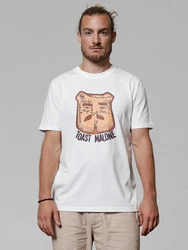 wat? Apparel T-Shirt Toast Malone Braun/Weiß/Beige/Creme