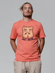wat? Apparel T-Shirt Toast Malone Orange/Rosa/Rot/Braun