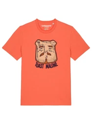 wat? Apparel T-Shirt Toast Malone Orange/Rosa/Rot/Braun