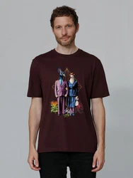 wat? Apparel T-Shirt Fancy Birds Dunkelrot/Bordeaux/Lila