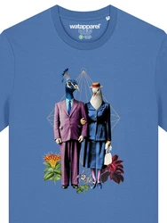 wat? Apparel T-Shirt Fancy Birds Hellblau/Blau
