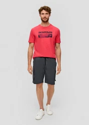 s.Oliver Bermudas mit Cargo-Taschen Rot