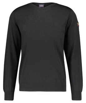 PAUL & SHARK Strickpullover Herren Schwarz/Dunkelgrau/Grau PAUL & SHARK Strickpullover Herren Schwarz/Dunkelgrau/Grau