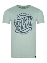 DENIMFY T-Shirt Herren Printshirt DFNuri Regular Fit Braun/Grau/Blau/Hellblau/Mischfarben
