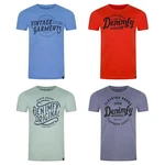 DENIMFY T-Shirt Herren Printshirt DFNuri Regular Fit Braun/Grau/Blau/Hellblau/Mischfarben