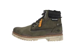 Dockers by Gerli Stiefel Schnürstiefelette Dunkelgrün/Khaki