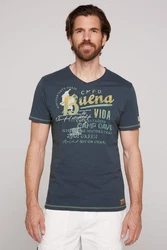 CAMP DAVID T-Shirt mit Front- und Backprint 