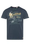 CAMP DAVID T-Shirt mit Front- und Backprint 