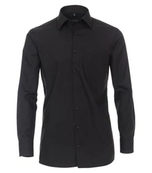CASAMODA Businesshemd Comfort Fit Kentkragen schwarz