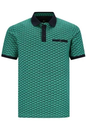 Poloshirt H Poloshirt Stay FreshEscher Print smaragd