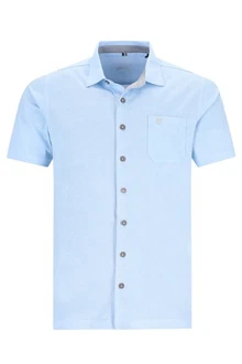 Hajo Poloshirt H Polohemd durchgeknöpft Stay Fresh konf. Kragen hellblau Hajo Poloshirt H Polohemd durchgeknöpft Stay Fresh konf. Kragen hellblau