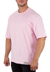 Reichstadt Oversize-Shirt mit Stitching auf der Brust Altrosa