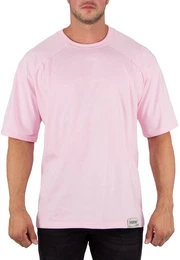 Oversize-Shirt Old Pink S mit Stitching auf der Brust