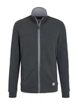 TOM TAILOR Sweatjacke Sweatshirt mit Stehkragen Dunkelgrau/Hellgrau/Grau/Dunkelblau