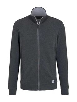 TOM TAILOR Sweatjacke Sweatshirt mit Stehkragen TOM TAILOR Sweatjacke Sweatshirt mit Stehkragen