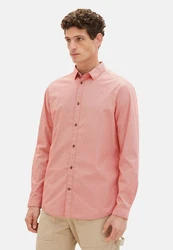 ONLY & SONS Langarmhemd Rot/Rosa