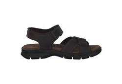 Panama Jack Sanders Basics Sandale Dunkelbraun/Braun/Rot