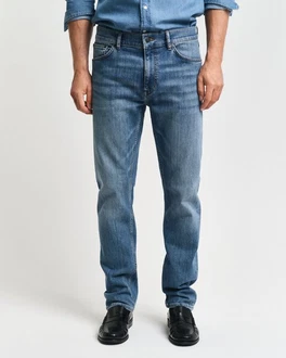 Gant Regular-fit Jeans REGULAR GANT JEANS Hellblau/Blau/Grün