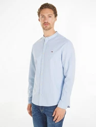 Tommy Jeans Langarmhemd TJM REG OXFORD MAO SHIRT Hellblau/Blau