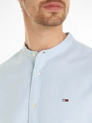 Tommy Jeans Langarmhemd TJM REG OXFORD MAO SHIRT Hellblau/Blau