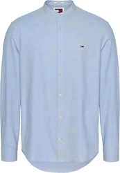 Tommy Jeans Langarmhemd TJM REG OXFORD MAO SHIRT Hellblau/Blau