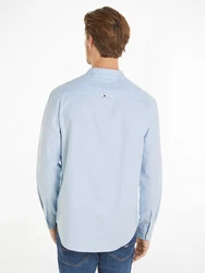 Tommy Jeans Langarmhemd TJM REG OXFORD MAO SHIRT Hellblau/Blau