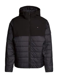 Tommy Hilfiger Steppjacke CL MIXED MEDIA HOODED JACKET 