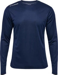 hummel T-Shirt Hmlrun Jersey L/S marine/silber