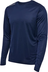 hummel T-Shirt Hmlrun Jersey L/S marine/silber